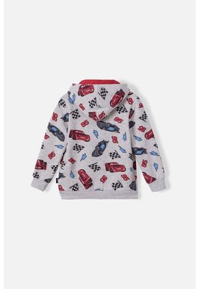 Buzo De Cars Con Cierre Gris Para Niño 4T