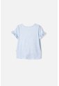Camiseta De Frozen Manga Corta Azul Cielo Para Niña 2T A 6T 2T de Disney