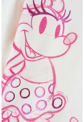 Buzo De Minnie Mouse Cerrado Marfil Para Niña 8