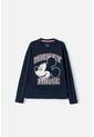 Buzo De Minnie Mouse Azul Estampado En Frente Para Niña 12 de Disney
