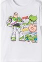Camiseta Toy Story Manga Corta Blanco Para Niño 2T A 5T 3T de Disney