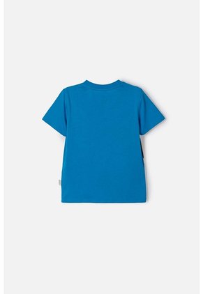 Camiseta De Mickey Mouse Manga Corta Azul Para Niño 2T A 6T 4T