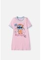 Pijama De Stitch Y Capybara Rosada Para Niña 10 de Disney
