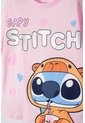 Camiseta De Stitch Y Capybara Manga Corta Rosada Para Niña 14 de Disney