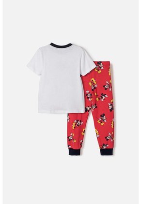 Pijama De Mickey Mouse Pantalón Largo Multicolor Para Niño 2T A 6T 5T