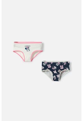 Panties De Minnie Mouse Multicolor En Dúo Para Niña 6 Disney