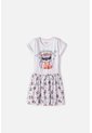 Vestido De Stitch Y Capybara Manga Corta Multicolor Para Niña 10 de Disney