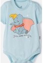 Body De Dumbo Manga Corta Azul Para Bebé Niña 6-9 de Disney