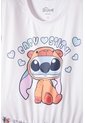 Vestido De Stitch Y Capybara Manga Corta Multicolor Para Niña 10 de Disney