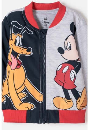 Chaqueta De Mickey Mouse Con Cierre Multicolor Para Bebé Niño 3-6
