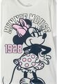 Camiseta De Minnie Mouse Marfil Manga Corta Para Niña 8 de Disney