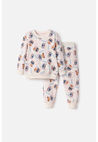 Conjunto De Stitch Y Capybara Multicolor Para Niña 2T A 6T 3T Disney