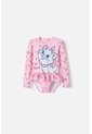 Vestido De Baño De La Gata Marie Rosado Manga Larga Para Niña 2t A 5t 5T de Disney