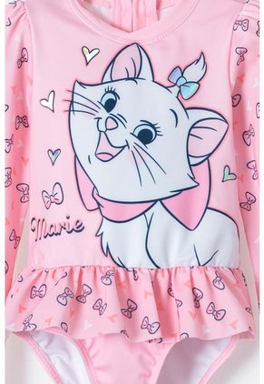 Vestido De Baño De La Gata Marie Rosado Manga Larga Para Niña 2t A 5t 5T