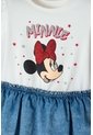 Vestido De Minnie Mouse Marfil Y Azul De Falda Con Boleros Para Niña 2T A 5T 4T de Disney