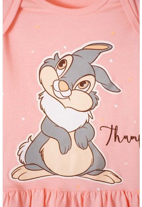 Pijama De Bambi Con Pantalón Largo Mandarina Y Marfil Para Bebé Niña 12-18