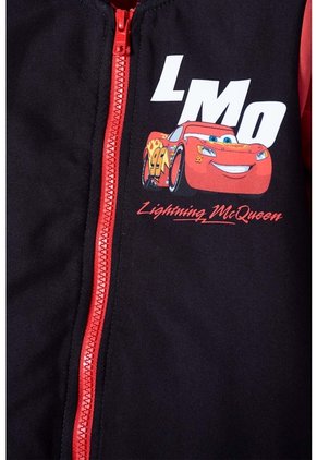 Chaqueta De Cars Con Cierre Negro Y Rojo Para Niño 2T A 6T 2T