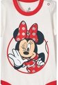 Body De Minnie Mouse Manga Corta Marfil Para Bebé Niña 3-6 de Disney