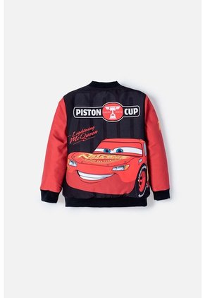 Chaqueta De Cars Con Cierre Negro Y Rojo Para Niño 2T A 6T 2T
