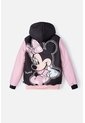 Chaqueta De Minnie Mouse Negra Y Rosada Impermeable Para Niña 8 de Disney