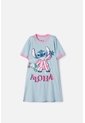 Pijama De Stitch Azul Tipo Batola Para Niña 8 de Disney