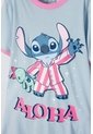Pijama De Stitch Azul Tipo Batola Para Niña 8 de Disney