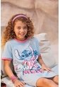 Pijama De Stitch Azul Tipo Batola Para Niña 8 de Disney