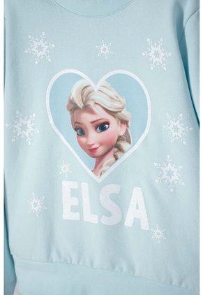 Conjunto De Frozen Pantalón Largo Azul Para Niña 4