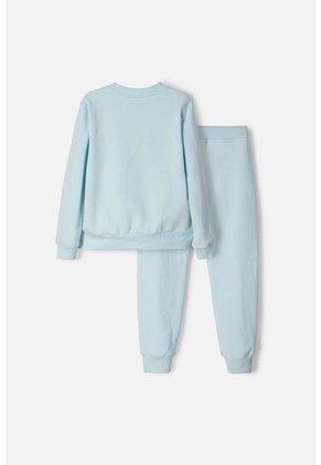 Conjunto De Frozen Pantalón Largo Azul Para Niña 4