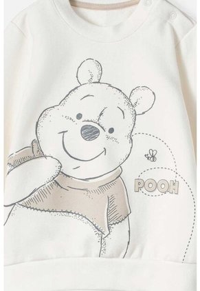 Conjunto De Winnie The Pooh Con Pantalón Marfil Para Bebé Niña 6-9