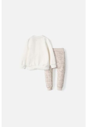 Conjunto De Winnie The Pooh Con Pantalón Marfil Para Bebé Niña 6-9