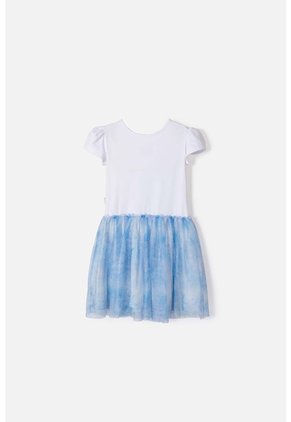 Vestido De Frozen Con Tull Blanco Para Niña 2T A 6T 2T