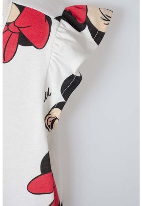 Vestido De Minnie Mouse Marfil Para Niña 2T A 5T 2T