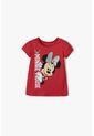 Camiseta De Minnie Mouse Roja Manga Corta Para Niña 2T A 5T 5T de Disney