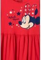 Vestido De Minnie Mouse Manga Sisa Rojo Para Niña 10 de Disney