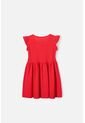Vestido De Minnie Mouse Manga Sisa Rojo Para Niña 10 de Disney