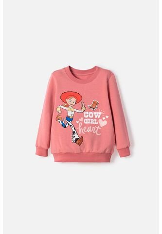 Buzo De Toy Story Cerrado Palo De Rosa Para Niña 3T A 6T 3T Disney