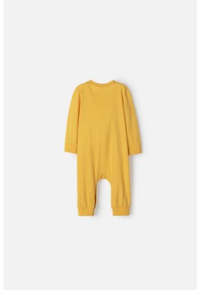 Pijama De Winnie The Pooh Mostaza Manga Larga Para Bebé Género Neutro 9-12