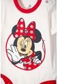 Body De Minnie Mouse Manga Corta Marfil Para Bebé Niña 6-9 de Disney