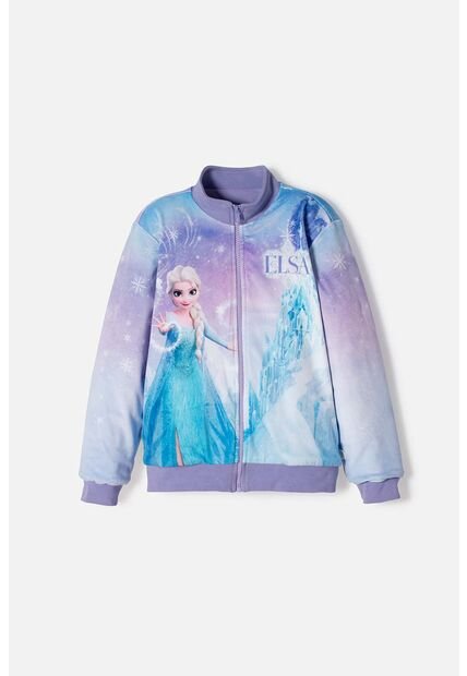 Chaqueta De Frozen Con Cierre Lila Para Niña 8
