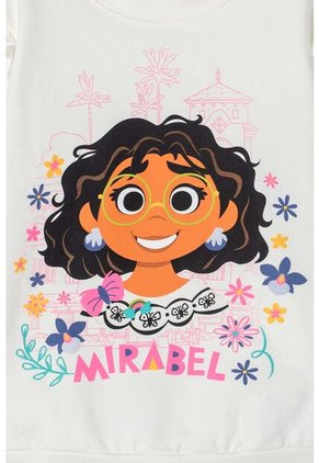 Buzo De Encanto Con Cuello Redondo Blanco Para Niña 6