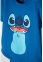 Body De Stitch Con Gorro Azul Para Bebé Niña 9-12 de Disney