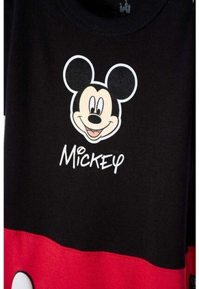 Enterizo De Mickey Mouse Con Broches Multicolor Para Bebé Niño 9-12
