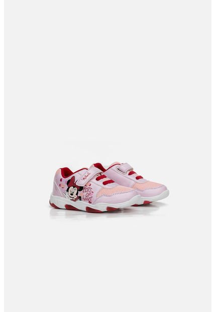Tenis De Minnie Mouse Con Luces Rosados Para Niña 28