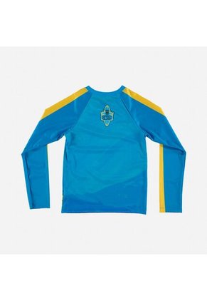 Camiseta De Baño Simpsons Manga Larga Amarillo Y Azul Para Niño 8