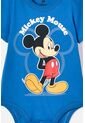 Body De Mickey Mouse Manga Corta Azul Para Bebé Niño 9-12 de Disney