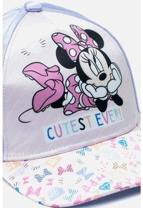Gorra De Minnie Mouse Rosada Y Lila Para Niña U