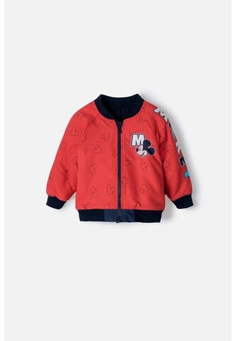 Chaqueta Mickey Mouse Con Cierre Rojo Y Azul Para Bebé Niño 6-9 Disney