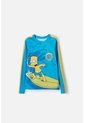 Camiseta De Baño Simpsons Manga Larga Amarillo Y Azul Para Niño 12 de Disney