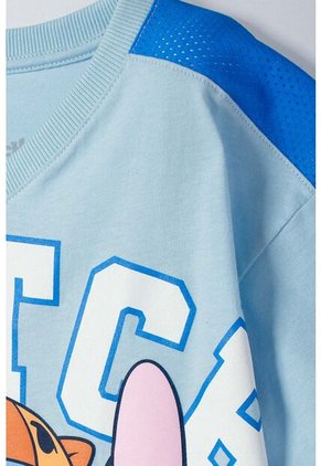 Conjunto De Stitch Y Capybara Azul Para Niña 4